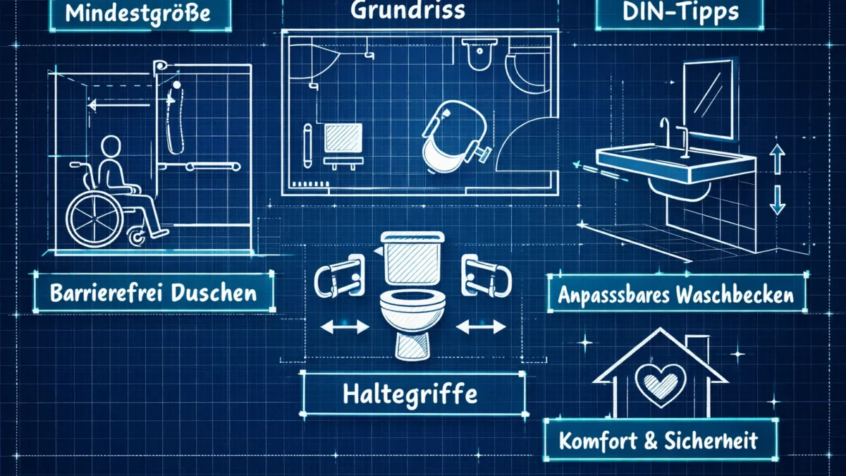 Barrierefreies Bad: Mindestgröße