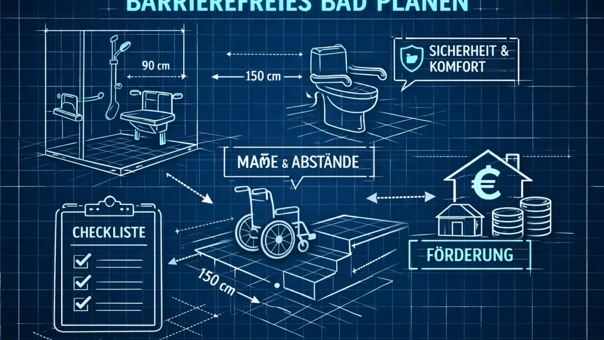 Barrierefreies Bad planen