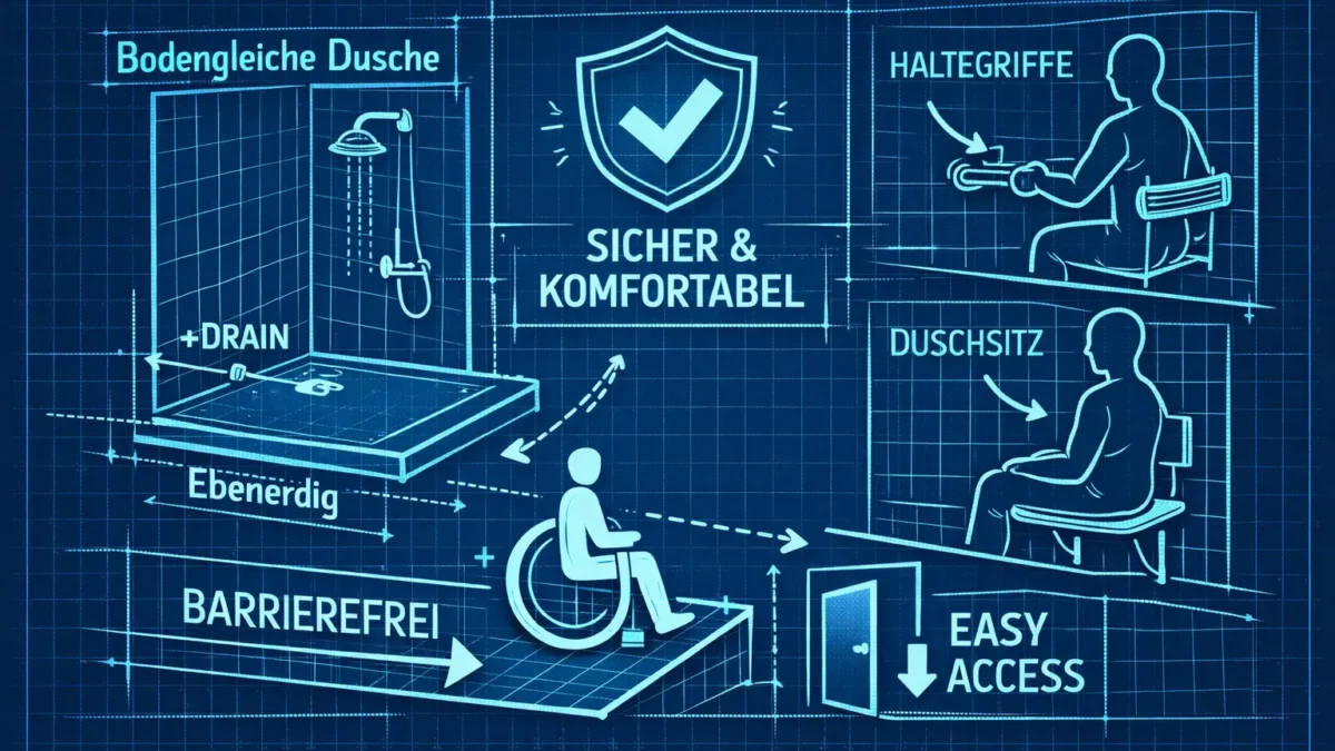 Bodengleiche Dusche planen