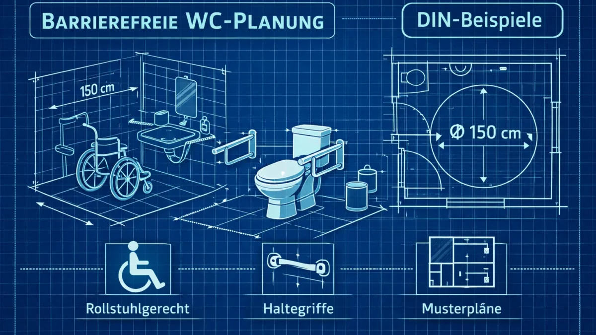 Barrierefrei WC Grundriss